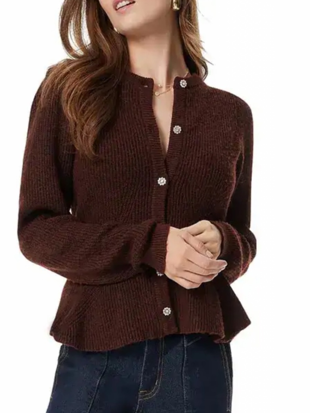 Sam Edelman Keegan Button Front Cardigan Fall/Fitted